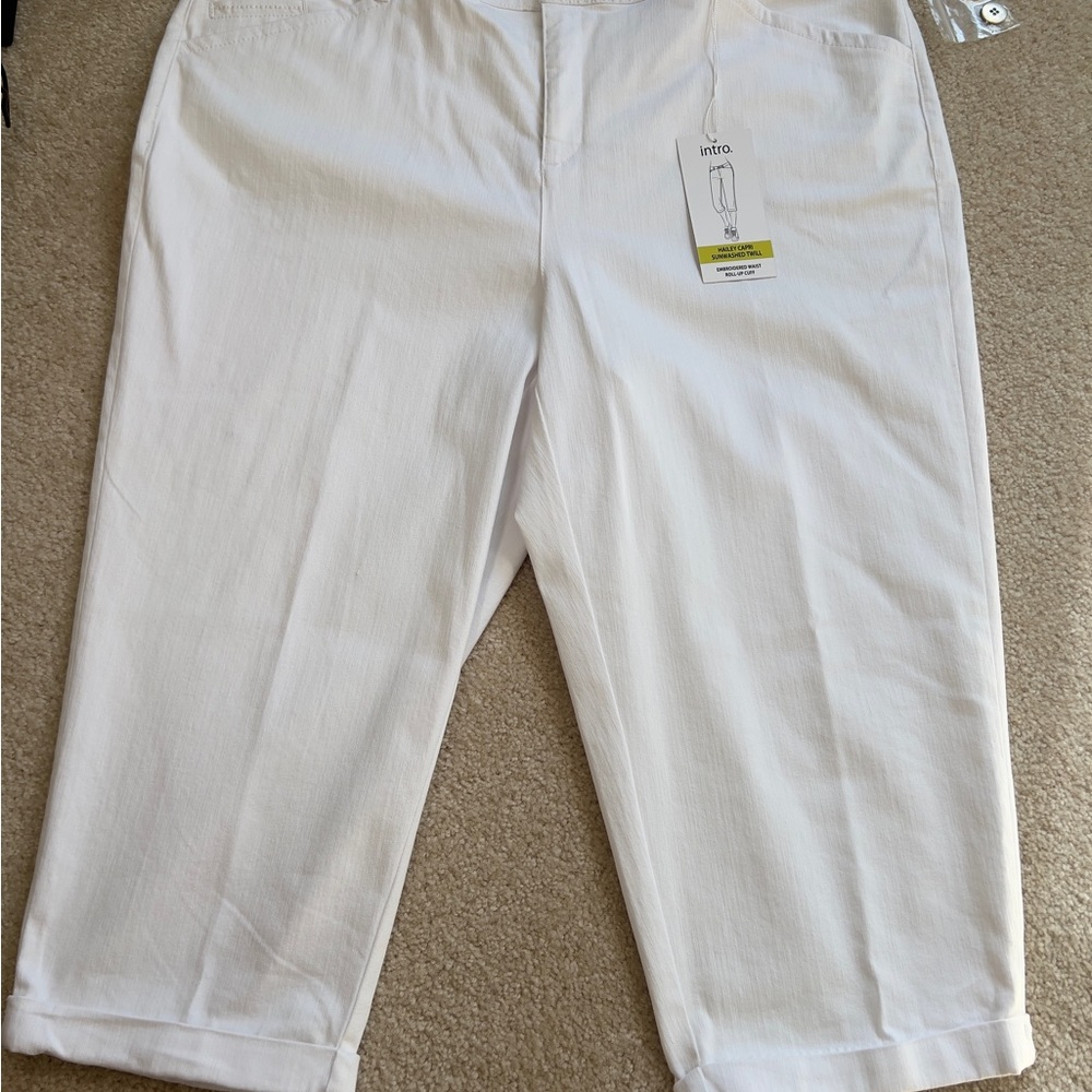 Intro. Women's High Waist White Shorts